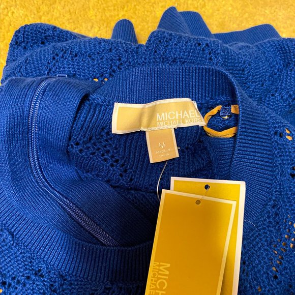 NWT Michael Kors Blue Lace Dress - Picture 3 of 3